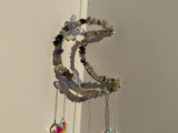 Fluorite Moon Crescent Suncatcher