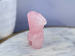 Rose Quartz Man Carving