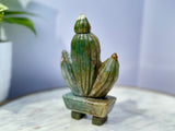 Ocean Jasper Cactus *Hand Carved-Top Quality*