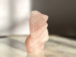 Rose Quartz Pregnant Woman Carving