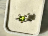 Peridot .925 Sterling Silver Adjustable Ring