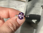 Amethyst .925 Sterling Silver Adjustable Ring *High Quality*