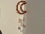 Carnelian Moon Crescent Suncatcher