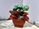 Ocean Jasper Potted Flower *Hand Carved-Top Quality*