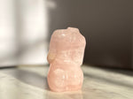 Rose Quartz Pregnant Woman Carving