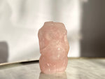 Rose Quartz Pregnant Woman Carving