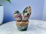 Ocean Jasper Cactus *Hand Carved-Top Quality*