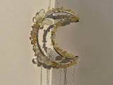 Citrine Moon Crescent Suncatcher