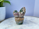 Ocean Jasper Cactus *Hand Carved-Top Quality*