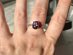 Amethyst .925 Sterling Silver Adjustable Ring *High Quality*