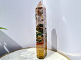 Ocean Jasper Tower (10.5” tall)