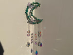 Amazonite Moon Crescent Suncatcher