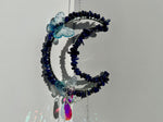 Lapis Lazuli Moon Crescent Suncatcher